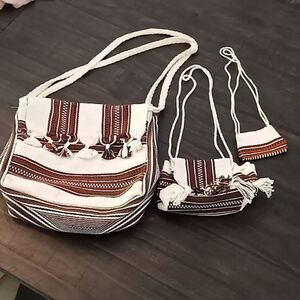 Handmade mochila bag set  